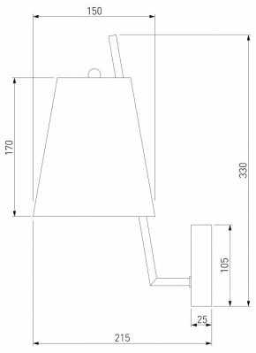 Бра Eurosvet Topanga 60173/1 латунь в Соликамске - solikamsk.mebel24.online | фото 5