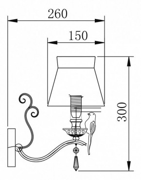 Бра Maytoni Bird ARM013-01-W в Соликамске - solikamsk.mebel24.online | фото 2