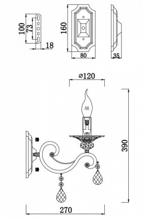 Бра Maytoni Grace RC247-WL-01-R в Соликамске - solikamsk.mebel24.online | фото 2