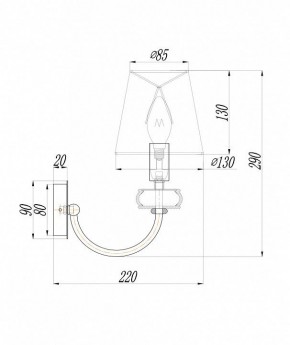 Бра Maytoni Roma ARM006WL-01G в Соликамске - solikamsk.mebel24.online | фото 3