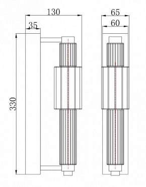 Бра Maytoni Verticale MOD308WL-L9CG3K в Соликамске - solikamsk.mebel24.online | фото 3