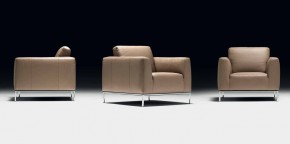 CAPRERA Armchair (P279.010.L30) КРЕСЛО, кожа 3094 сер.беж. цв. в Соликамске - solikamsk.mebel24.online | фото