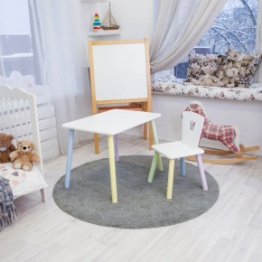 Детский комплект стол и стул «Корона» Rolti Baby (белый/цветной, массив березы/мдф) в Соликамске - solikamsk.mebel24.online | фото 2