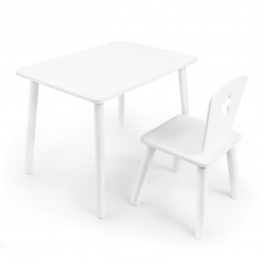 Детский комплект стол и стул «Звезда» Rolti Baby (белый/белый, массив березы/мдф) в Соликамске - solikamsk.mebel24.online | фото