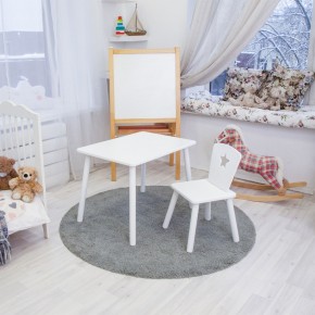 Детский комплект стол и стул «Звезда» Rolti Baby (белый/белый, массив березы/мдф) в Соликамске - solikamsk.mebel24.online | фото 2