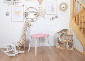 Детский стол Rolti Baby «Облачко»  (розовый/белый, массив березы/мдф) в Соликамске - solikamsk.mebel24.online | фото