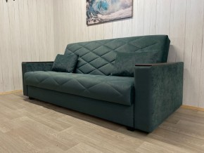 Диван Престиж-15 (НПБ+МДФ) велюр Sensey bottle green в Соликамске - solikamsk.mebel24.online | фото