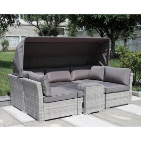 Диван-трансформер из искусственного ротанга AFM-320G Grey в Соликамске - solikamsk.mebel24.online | фото 1