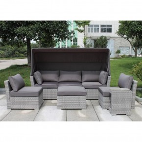 Диван-трансформер из искусственного ротанга AFM-320G Grey в Соликамске - solikamsk.mebel24.online | фото 2
