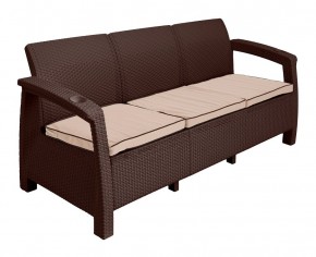 Диван Yalta Premium Sofa 3 Set (Ялта) шоколадный (+подушки под спину) в Соликамске - solikamsk.mebel24.online | фото 2