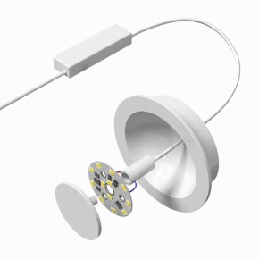 DK2700-WH Встраиваемый светильник, IP 20, 7 Вт, LED 3000, белый, алюминий в Соликамске - solikamsk.mebel24.online | фото 5