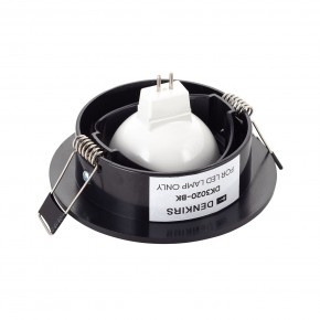 DK3020-BK Встраиваемый светильник, IP 20, 10 Вт, GU5.3, LED, черный, пластик в Соликамске - solikamsk.mebel24.online | фото 3