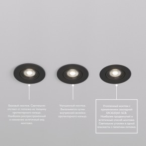 DK3020-BK Встраиваемый светильник, IP 20, 10 Вт, GU5.3, LED, черный, пластик в Соликамске - solikamsk.mebel24.online | фото 6