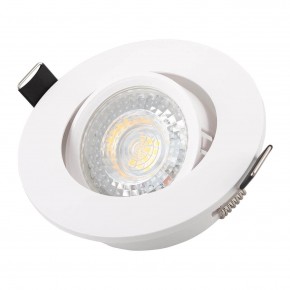 DK3020-WH Встраиваемый светильник, IP 20, 10 Вт, GU5.3, LED, белый, пластик в Соликамске - solikamsk.mebel24.online | фото 2
