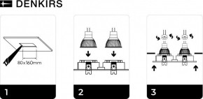 DK3022-WH Встраиваемый светильник, IP 20, 10 Вт, GU5.3, LED, белый, пластик в Соликамске - solikamsk.mebel24.online | фото 6