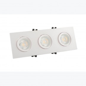 DK3023-WH Встраиваемый светильник, IP 20, 10 Вт, GU5.3, LED, белый, пластик в Соликамске - solikamsk.mebel24.online | фото 2