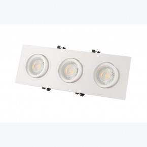 DK3023-WH Встраиваемый светильник, IP 20, 10 Вт, GU5.3, LED, белый, пластик в Соликамске - solikamsk.mebel24.online | фото 3