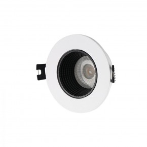 DK3061-WH+BK Встраиваемый светильник, IP 20, 10 Вт, GU5.3, LED, белый/черный, пластик в Соликамске - solikamsk.mebel24.online | фото 1
