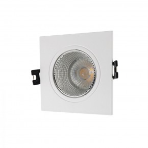 DK3071-WH+CH Встраиваемый светильник, IP 20, 10 Вт, GU5.3, LED, белый/хром, пластик в Соликамске - solikamsk.mebel24.online | фото