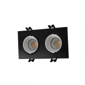 DK3072-BK+WH Встраиваемый светильник, IP 20, 10 Вт, GU5.3, LED, черный/белый, пластик в Соликамске - solikamsk.mebel24.online | фото 1
