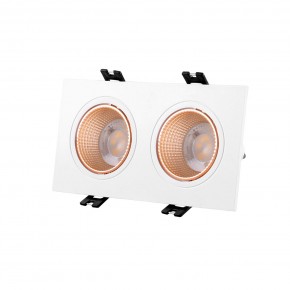 DK3072-WBR Встраиваемый светильник, IP 20, 10 Вт, GU5.3, LED, белый/бронзовый, пластик в Соликамске - solikamsk.mebel24.online | фото 1