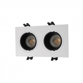 DK3072-WH+BK Встраиваемый светильник, IP 20, 10 Вт, GU5.3, LED, белый/черный, пластик в Соликамске - solikamsk.mebel24.online | фото 1