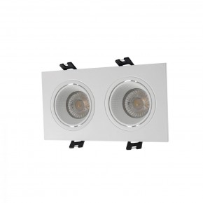 DK3072-WH Встраиваемый светильник, IP 20, 10 Вт, GU5.3, LED, белый/белый, пластик в Соликамске - solikamsk.mebel24.online | фото 1