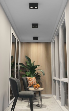 DK3085-BK+CH Светильник накладной IP 20, 10 Вт, GU5.3, LED, черный/хром, пластик в Соликамске - solikamsk.mebel24.online | фото 2
