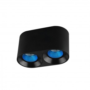 DK3096-BK+CY Светильник накладной IP 20, 10 Вт, GU5.3, LED, черный/голубой, пластик в Соликамске - solikamsk.mebel24.online | фото