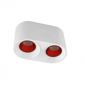 DK3096-WH+RD Светильник накладной IP 20, 10 Вт, GU5.3, LED, белый/красный, пластик в Соликамске - solikamsk.mebel24.online | фото 1