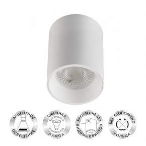 DK3110-WH Светильник накладной IP 20, 10 Вт, GU5.3, LED, белый, пластик в Соликамске - solikamsk.mebel24.online | фото 1