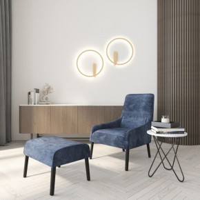 DK5035-SG Бра ROUND со светодиодом, IP20, 24W, 3000/4000/6500K, матовое золото, алюминий в Соликамске - solikamsk.mebel24.online | фото