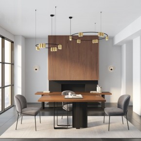 DK5060-BK+SG Бра ORBIT, IP20, 3000К, LED, 10 Вт, черный + сатинированное золото, алюминий в Соликамске - solikamsk.mebel24.online | фото 6