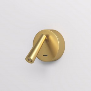 DK5072-SB Бра SHINE WALL со светодиодом, D104*H68, IP20, 3000К, 3W, RA?90, сатинированная латунь, алюминий в Соликамске - solikamsk.mebel24.online | фото 2