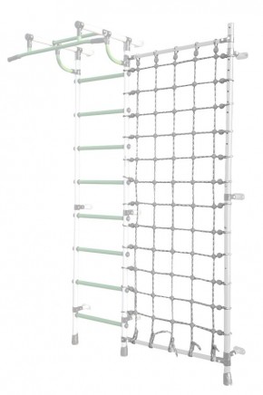 Дополнительная стойка к пристенному ДСК Pastel с сеткой для лазания, цв. белый в Соликамске - solikamsk.mebel24.online | фото