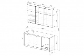 ДЮНА Кухонный гарнитур Макси 2 1800 мм в Соликамске - solikamsk.mebel24.online | фото 2