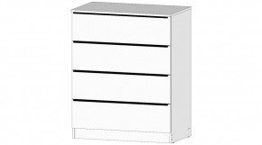 ЭЛЕГАНТ Комод 4 ящика (белый) в Соликамске - solikamsk.mebel24.online | фото