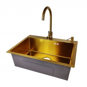 EMB-119 PVD GOLDEN (Мойка, Смеситель, Дозатор) в Соликамске - solikamsk.mebel24.online | фото