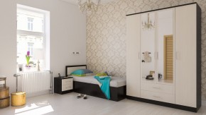 Фиеста Кровать 0900, цвет венге/дуб лоредо, ШхГхВ 93,5х203,5х80 см., сп.м. 900х2000 мм., без матраса, основание есть в Соликамске - solikamsk.mebel24.online | фото 5