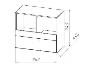 ГЕОМЕТРИЯ ГМТ.08 комод в Соликамске - solikamsk.mebel24.online | фото 2