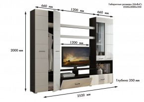 Гостиная Альфа МДФ (Венге/Белый глянец) в Соликамске - solikamsk.mebel24.online | фото 3