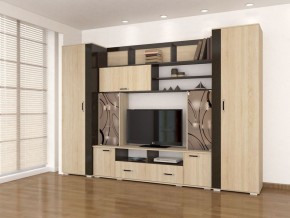 Гостиная Оскар-18-2 дуб сонома-венге в Соликамске - solikamsk.mebel24.online | фото
