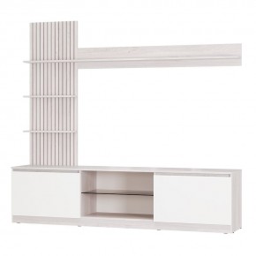 Гостиная Убер ГС-05 (ясень белый/белый) в Соликамске - solikamsk.mebel24.online | фото 2