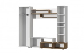 Гостиная Юна (Белый текстурный/Дуб крафт золотой) в Соликамске - solikamsk.mebel24.online | фото 2