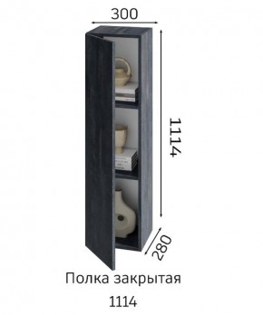 ХЛОЯ Гостиная (Дуб Вотан/Обсидиан) модульная в Соликамске - solikamsk.mebel24.online | фото 4