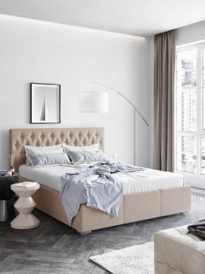 Интерьерная Кровать Октавия Бежевый 1400x2000 в Соликамске - solikamsk.mebel24.online | фото