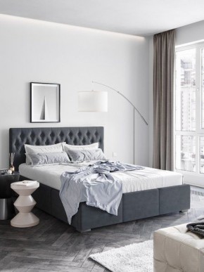 Интерьерная Кровать Октавия Серый 1600х2000 в Соликамске - solikamsk.mebel24.online | фото