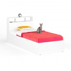 Камелия Кровать 0900, цвет белый, ШхГхВ 93,5х217х78,2 см., сп.м. 900х2000 мм., без матраса, основание есть в Соликамске - solikamsk.mebel24.online | фото 2