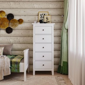 Комод 05 Кантри белый с пятью ящиками в Соликамске - solikamsk.mebel24.online | фото 4