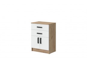 Комод Эконом (Дуб крафт золотой/Белый текстурный) в Соликамске - solikamsk.mebel24.online | фото 1